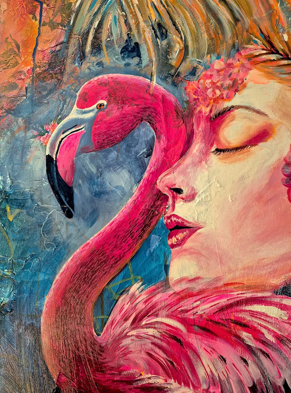 Detail Flamingo Rike WolkeSieben