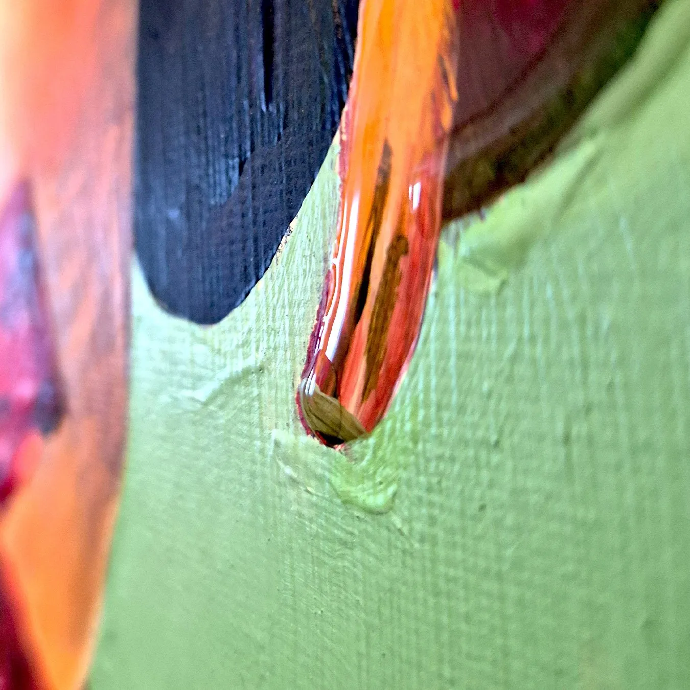 Ausschnitt Epoxidharz auf Helm