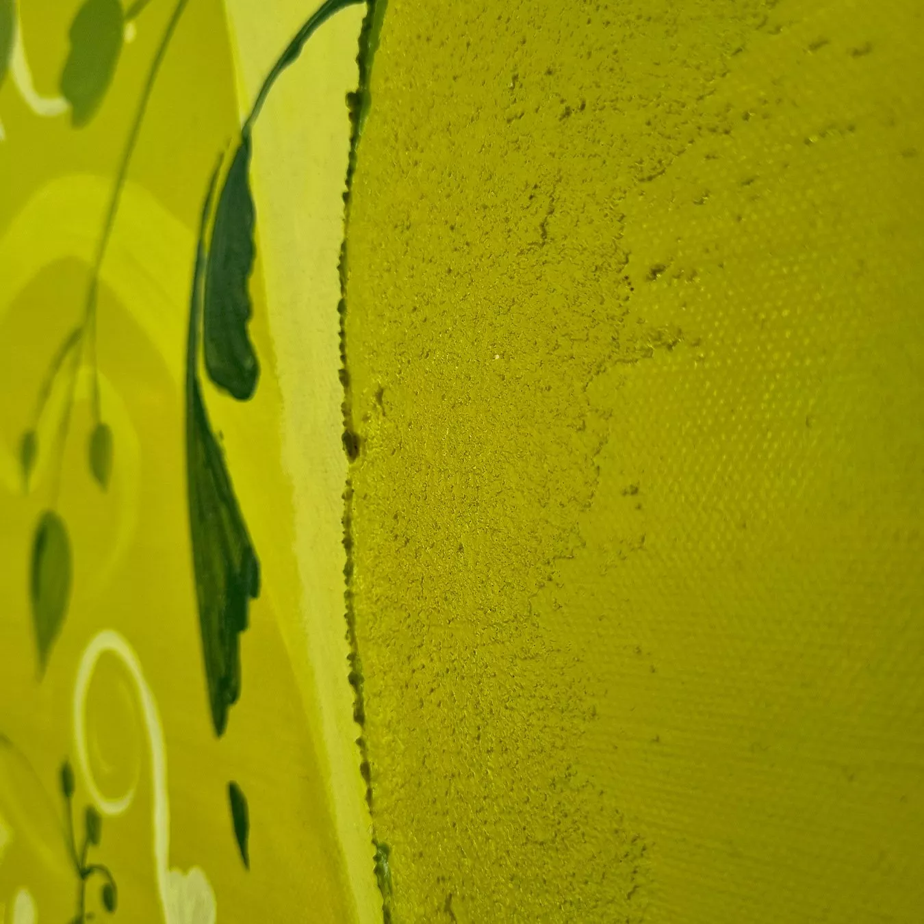 Detail Kunstwerk Acryl auf Leinwand Rike WolkeSieben