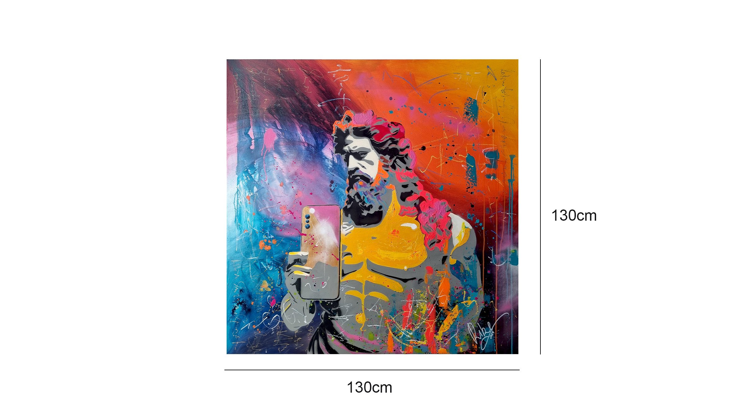 Selfie Stencil von Rike WolkeSieben