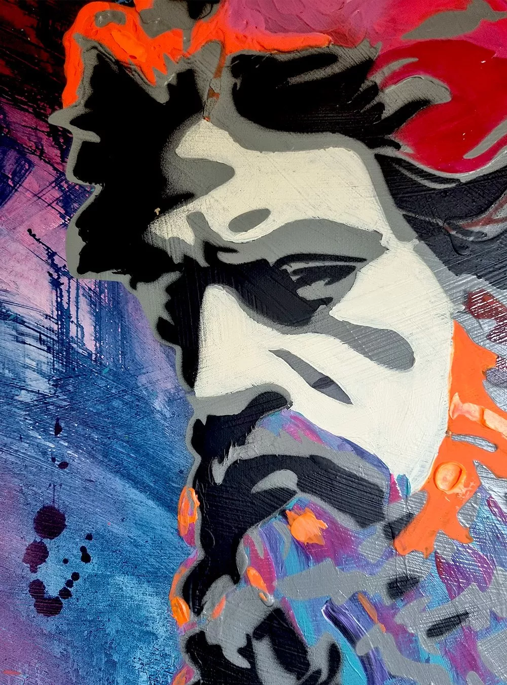 Selfie Detail griechischer Gott