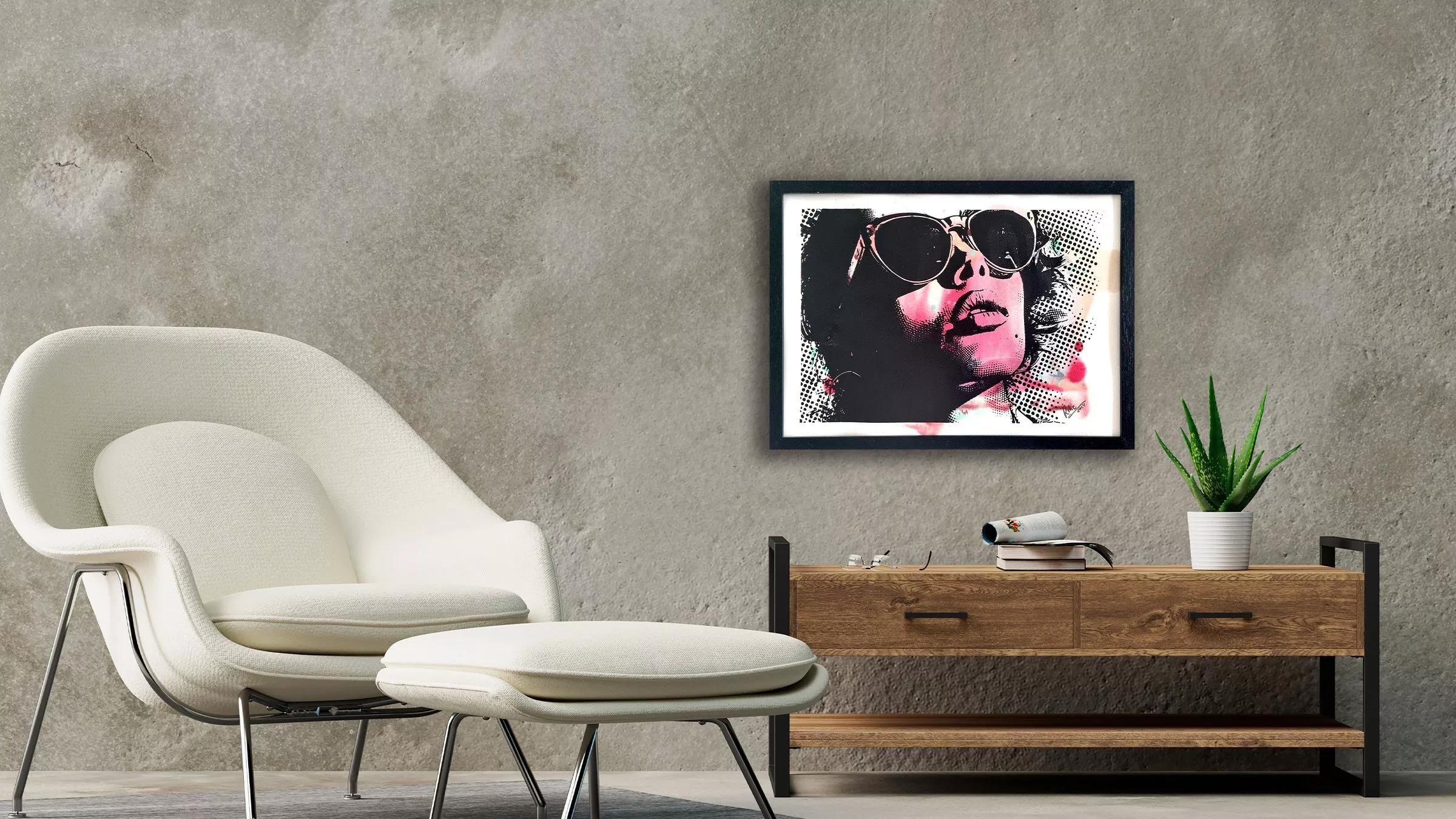 Siebdruck von Künstlerin Rike WolkeSieben