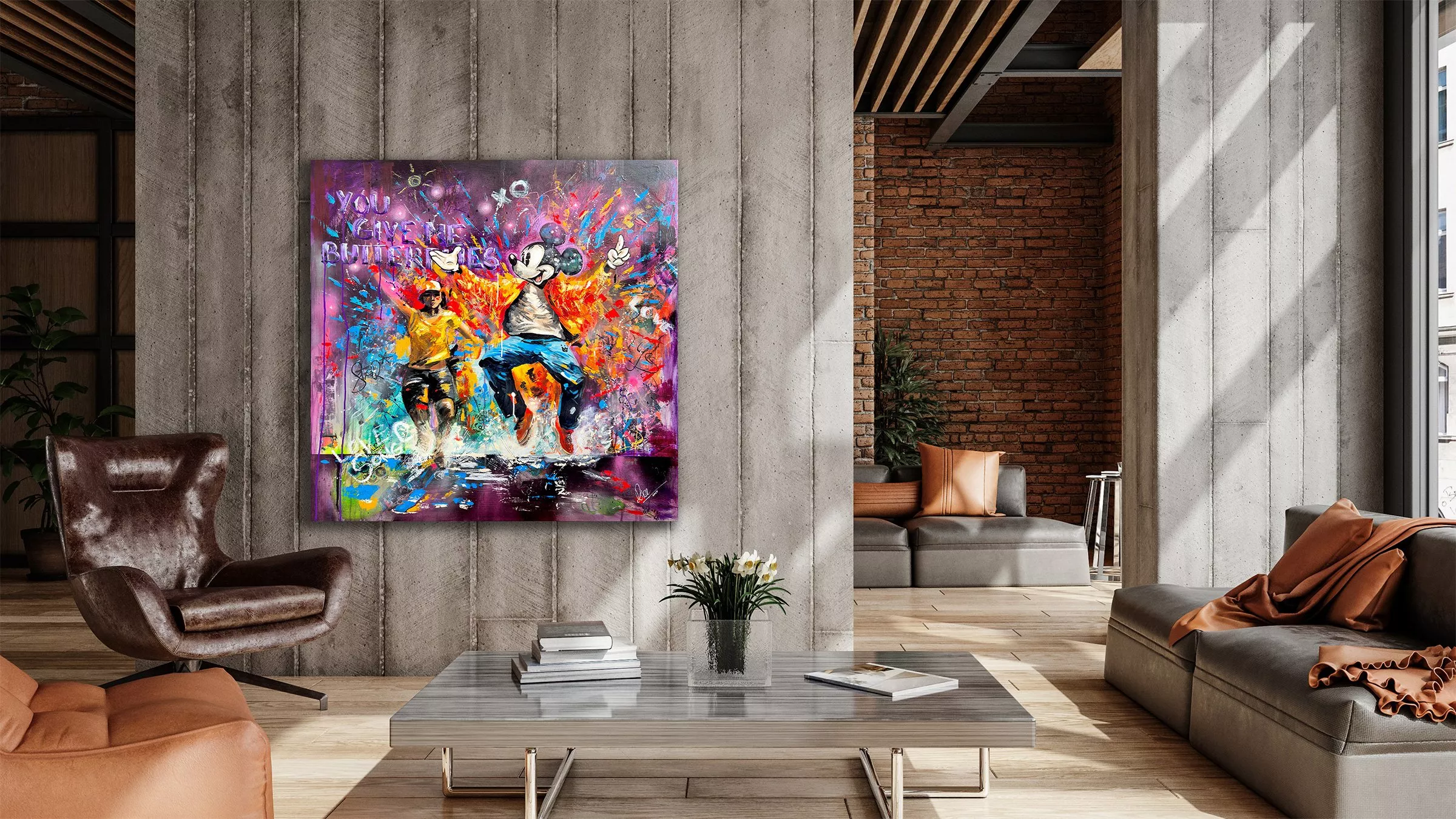 Mickey Mouse tanzt von Rike WolkeSieben