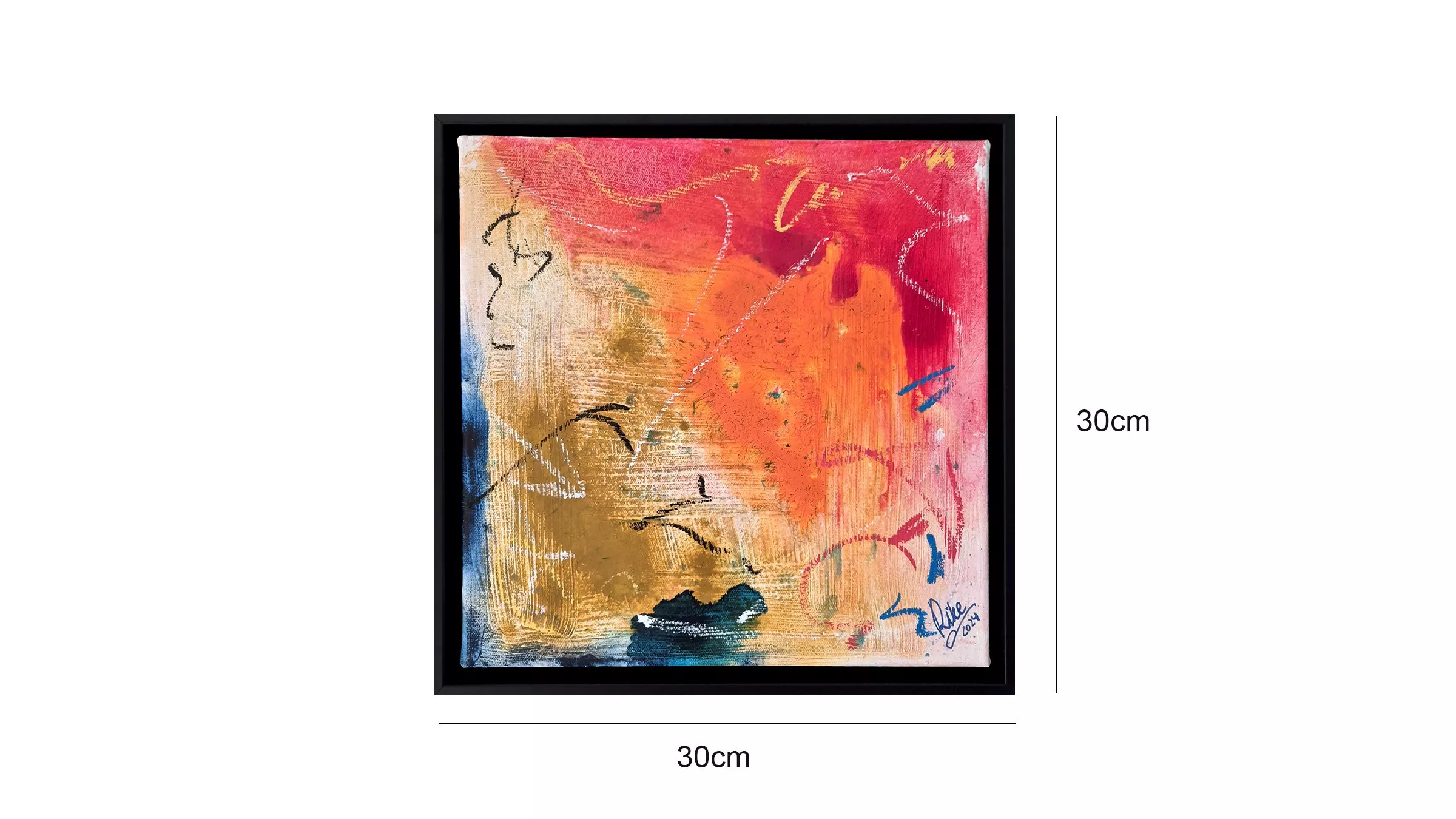 Abstrakte Kunst Acryl auf Leinwand