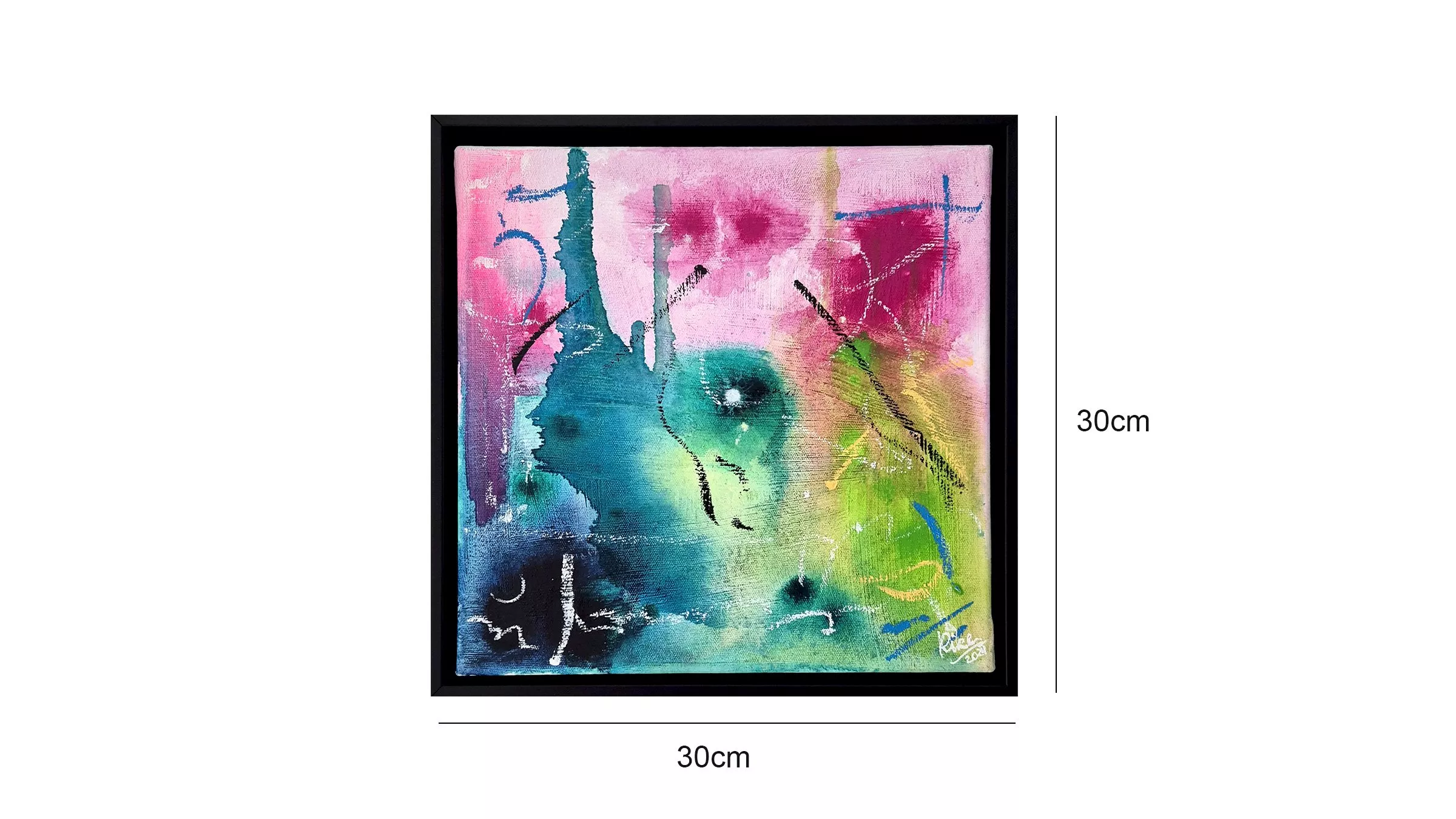 Abstrakte Kunst Acryl auf Leinwand