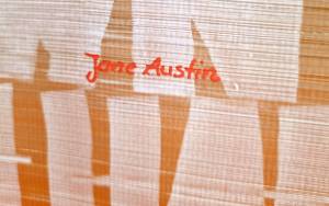 Detail Kunstwerk Zitat Jane Austin Acryl auf Malkarton Rike WolkeSieben