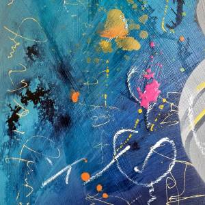 Selfie Kunstwerk von Rike WolkeSieben Detail Struktur