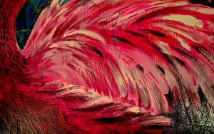 Details Tief in sich ruhendes Vertrauen Flamingo Federn Rike WolkeSieben 