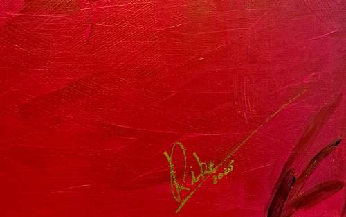 Ausschnitt mit Signatur von Künstlerin Rike